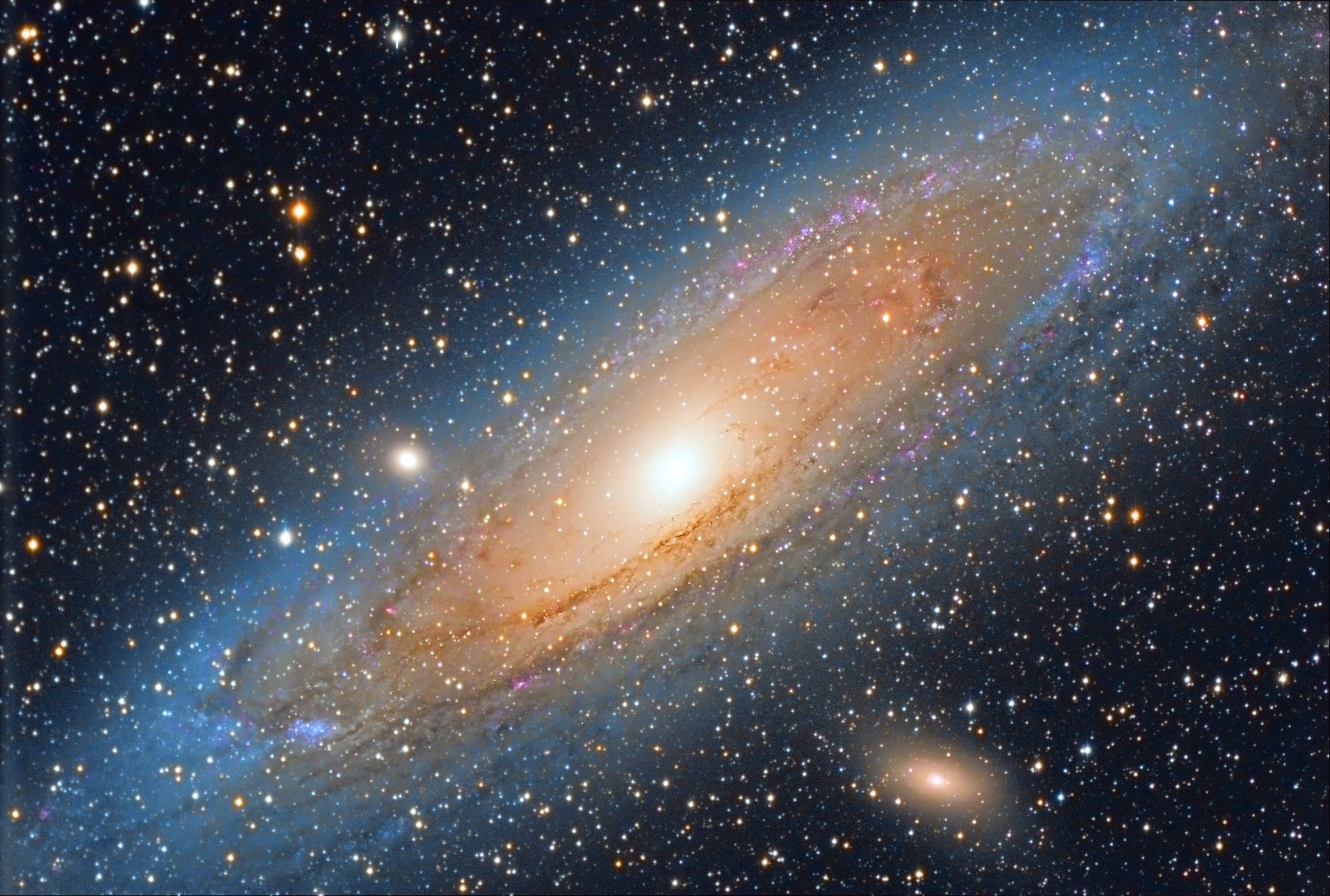 Galaktyka Andromedy, M31, Fot. Carlos Malagón
