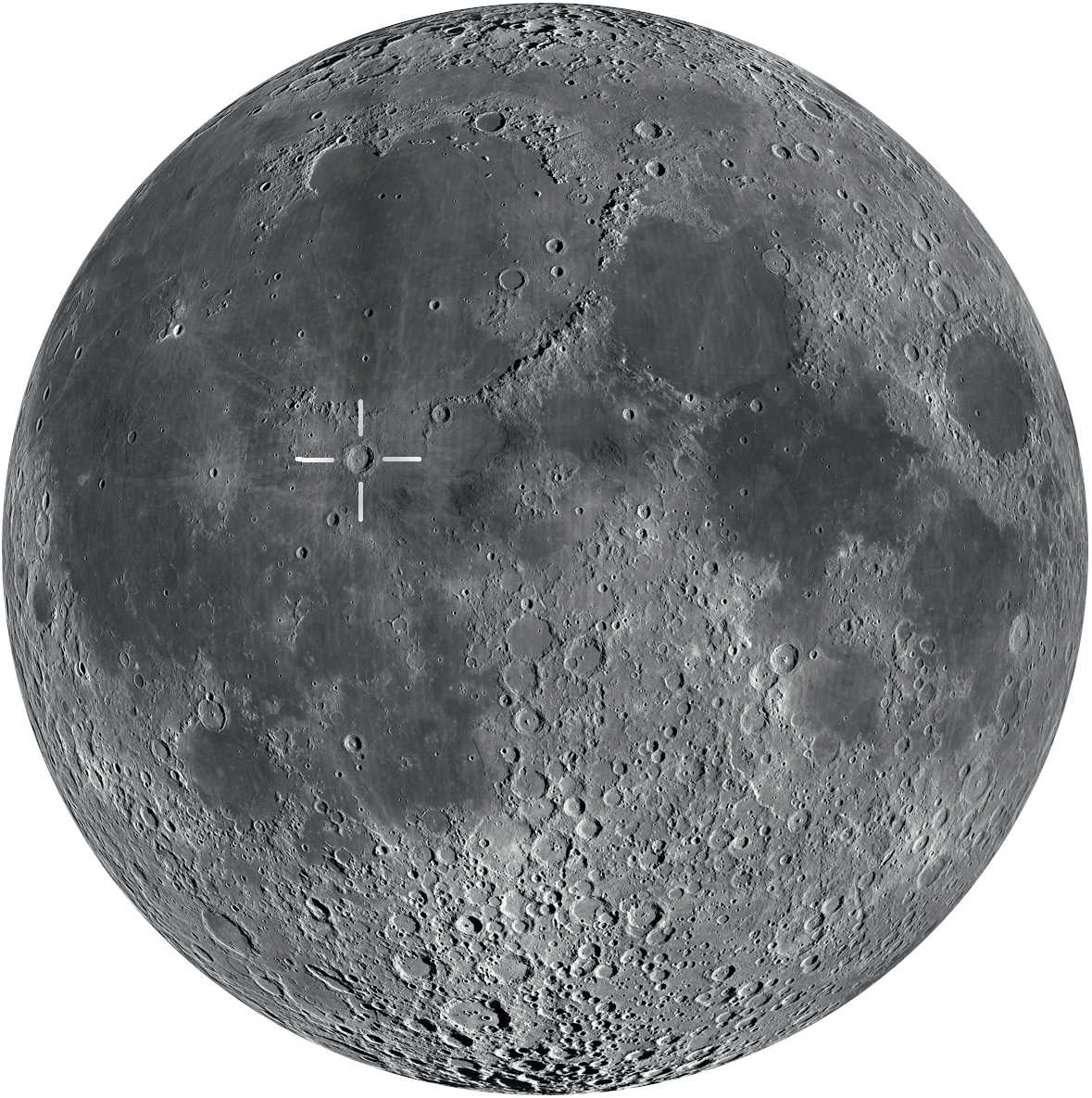 Kopernika znajdziesz w pobliżu środka tarczy Księżyca. Optymalne warunki jego obserwacji przypadają zaraz po pierwszej kwadrze i trwają niemal do pełni.