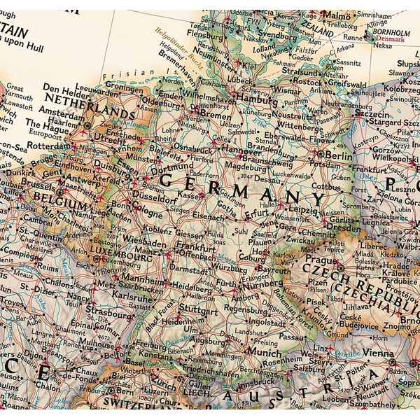 National Geographic Mapa antyczny Europa, 3-częściowa