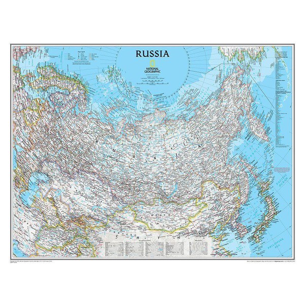 National Geographic Mapa Rosja, polityczny