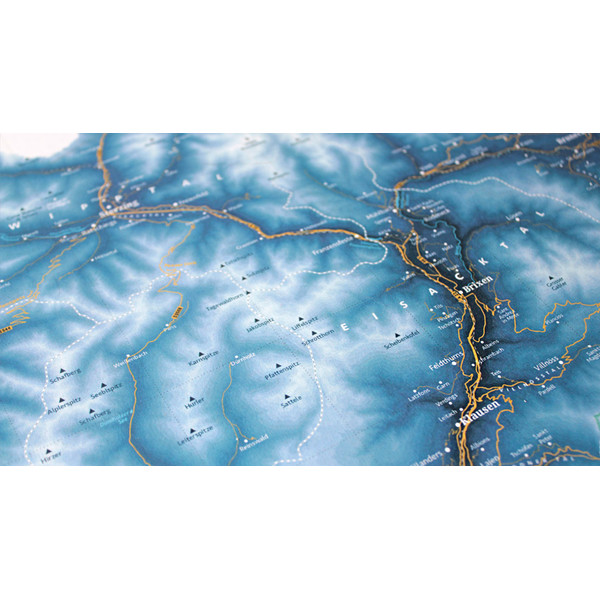 Marmota Maps Mapa regionalna South Tyrol Ski Blue