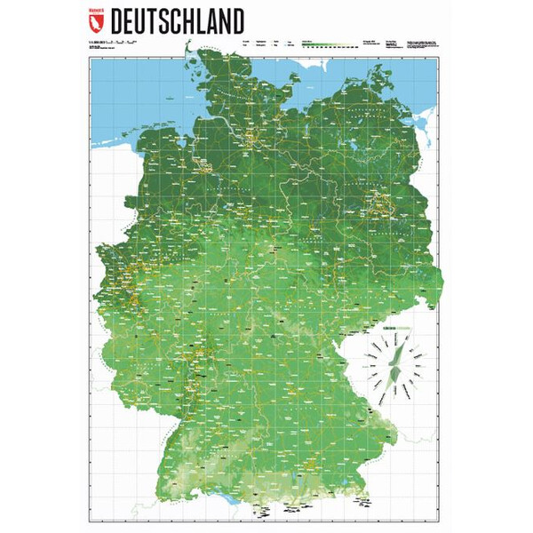 Marmota Maps Mapa Deutschlandkarte Mountain Green