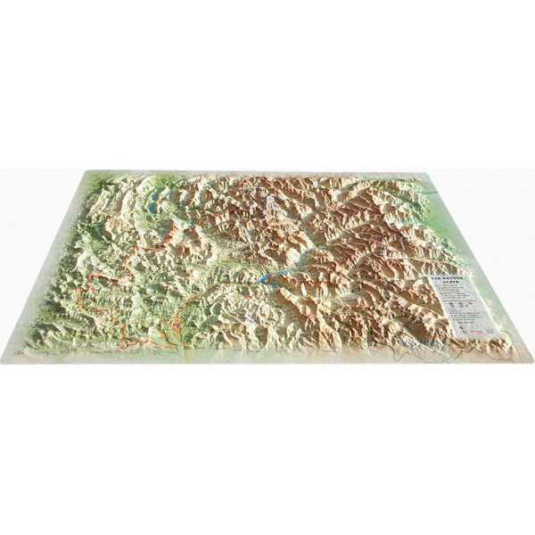 3Dmap Mapa regionalna Les Hautes Alpes