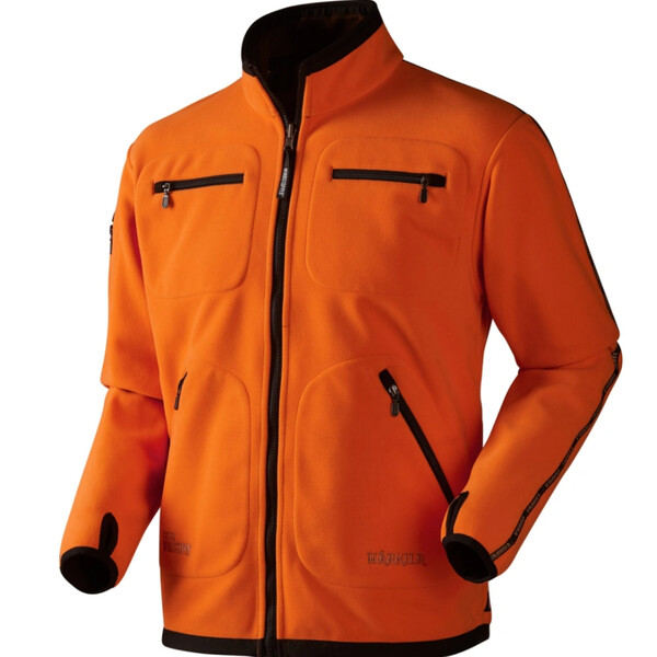 Härkila Kamko Fleecejacke, Hunting green/Orange blaze, Gr. XXL