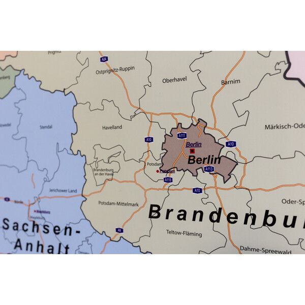 GeoMetro Mapa Deutschland politsch (70 x 100 cm)