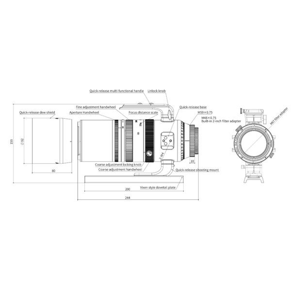 Askar Refraktor apochromatyczny  AP 55/264 SQA55 OTA