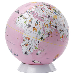TROIKA Globus Wildlife World Pink 25cm