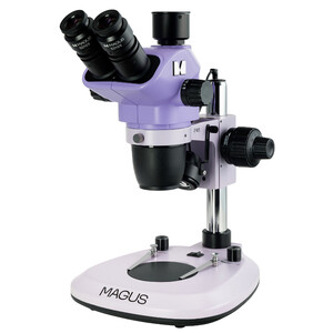 MAGUS Mikroskop stereoskopowy zoom 8T 6.5x-55x trino Greenough 3W LED