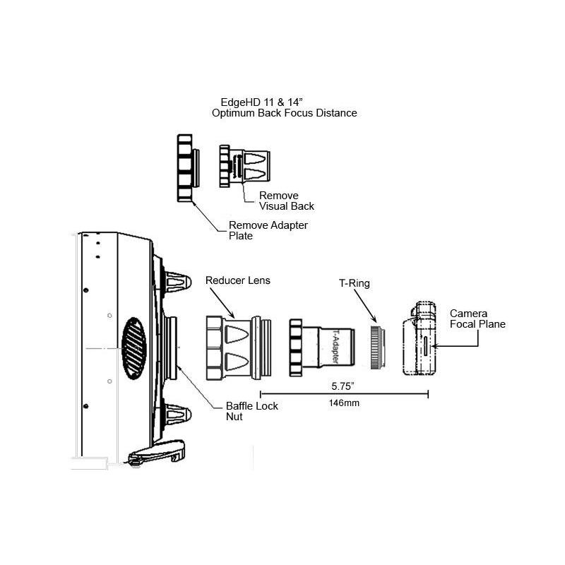 Celestron 0.7X focal reducer for 14'' Edge HD telescope