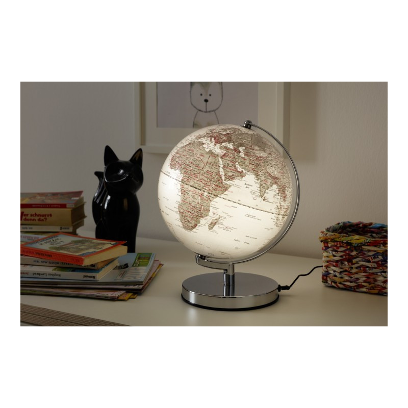 TROIKA Globus Terra Silver Light 25cm