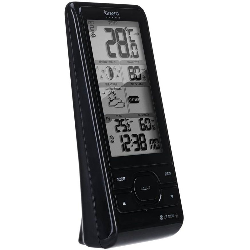 Oregon Scientific Stacja meteo BAR 208HG kolor czarny