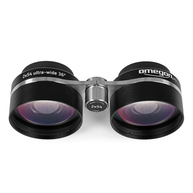 Omegon Lornetka Fernglas 2x54 für Sternfeldbeobachtung + 2 Pro UHC Filter M56