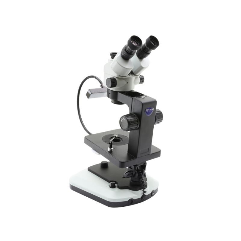 Optika Mikroskop stereoskopowy zoom OPTIGEM-20 trino, BF, DF, Greenough, w.d. 100mm, 10x/21mm, 0,7x-4.5x