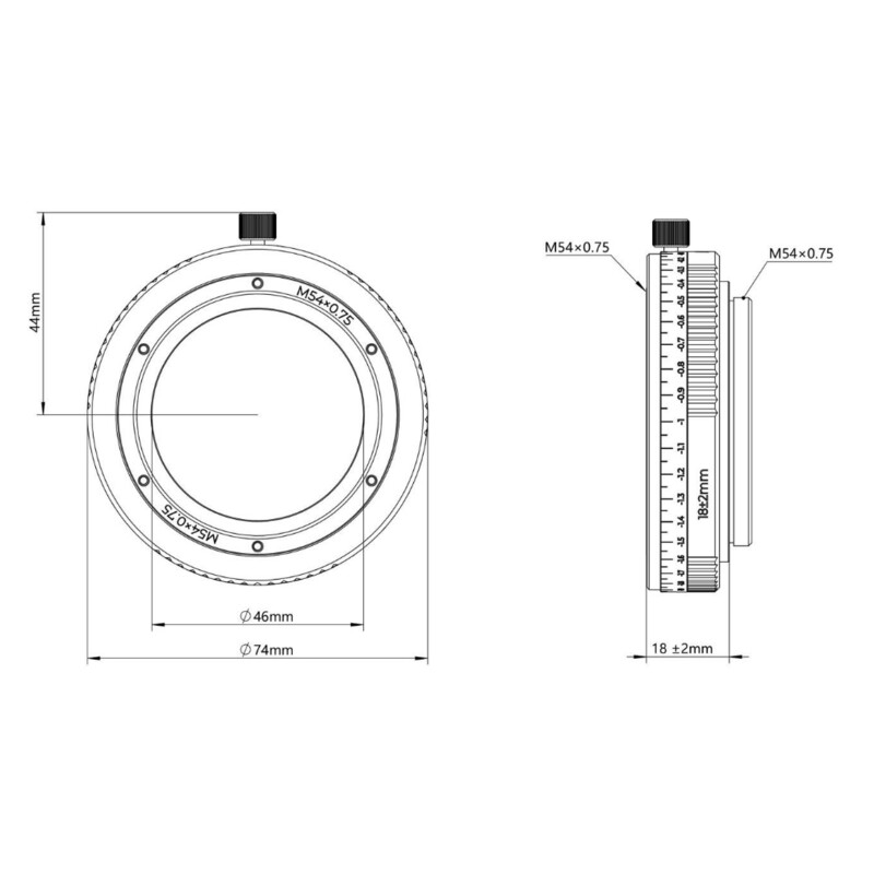 Askar Tuleja przedłużająca Verlängerungshülse Adapter M54/M54 16-20mm