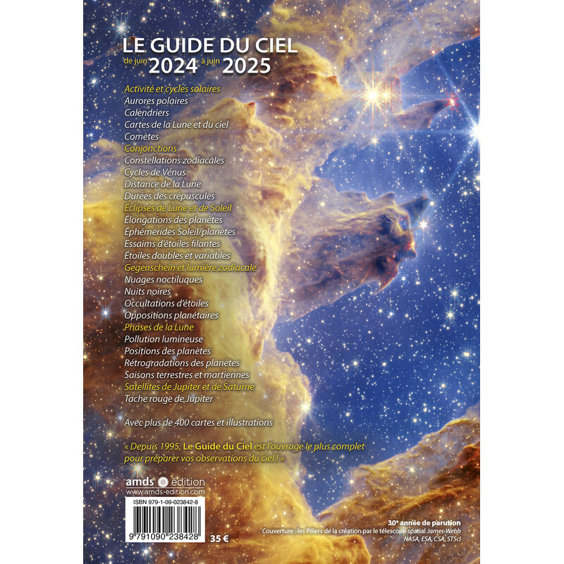 Amds édition  Rocznik Le Guide du Ciel 2024-2025