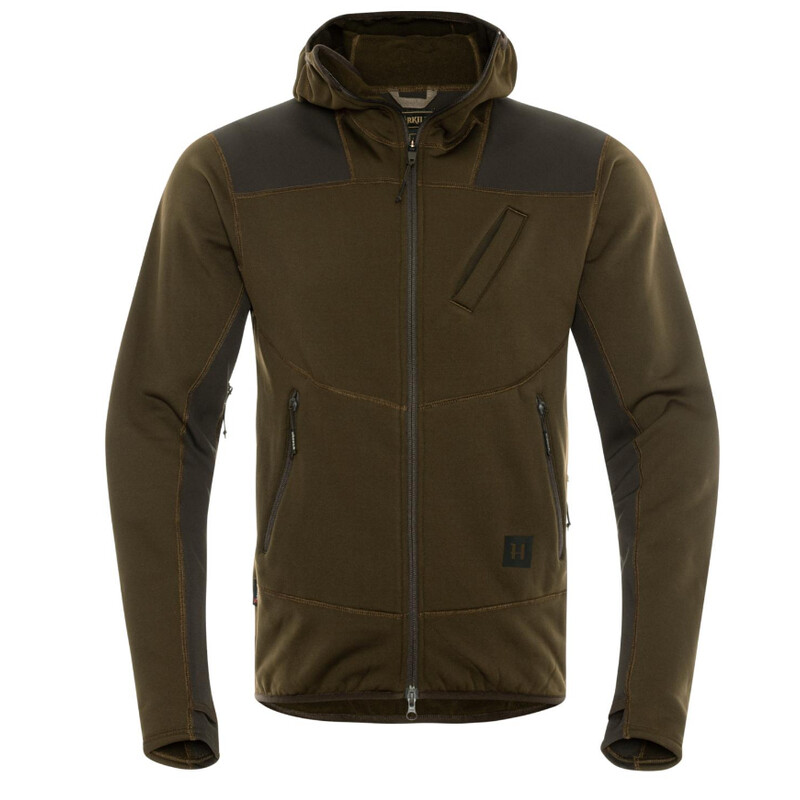 Härkila Deer Stalker Fleece Hoodie , Willow green/Shadow brown rozmiar XL