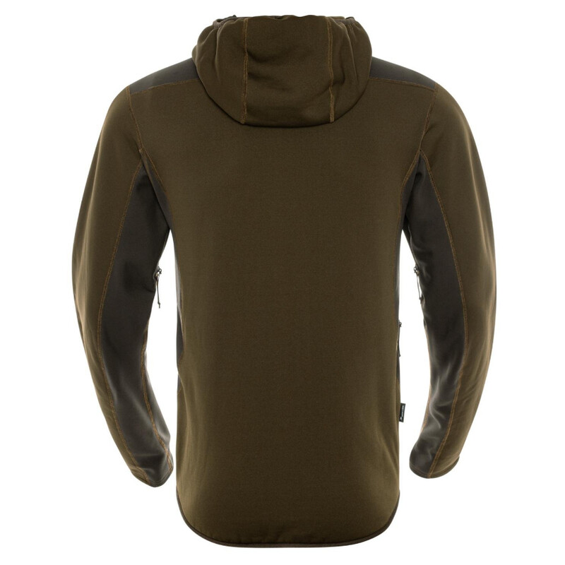 Härkila Deer Stalker Fleece Hoodie , Willow green/Shadow brown Gr. L